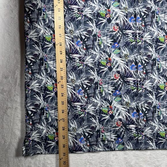 Robert Graham Tropical Flower-Print Sport Button Up‎ Performance Shirt XLT - Picture 13 of 13
